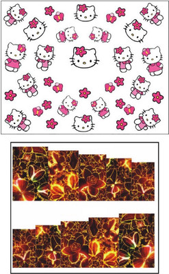 

Jenna Manicure Water Transfer Nail Art Decals Stickers- Sapphire Series NR-1277(White)