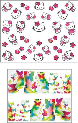 

Jenna Manicure Water Transfer Nail Art Decals Stickers- Sapphire Series NR-1143(White)
