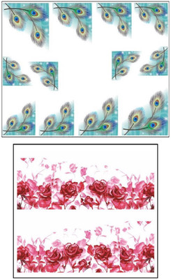 

Jenna Manicure Water Transfer Nail Art Decals Stickers- Sapphire Series NR-1295(White)