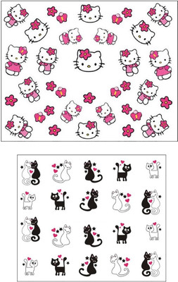 

Jenna Manicure Water Transfer Nail Art Decals Stickers- Sapphire Series NR-1135(White)