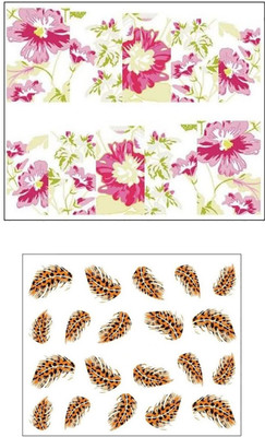 

Jenna Manicure Water Transfer Nail Art Decals Stickers- Sapphire Series NR-1084(White)