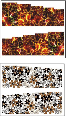 

Jenna Manicure Water Transfer Nail Art Decals Stickers- Sapphire Series NR-1036(White)