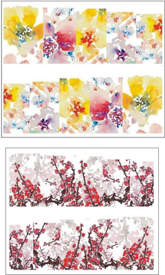 

Jenna Manicure Water Transfer Nail Art Decals Stickers- Sapphire Series NR-1061(White)