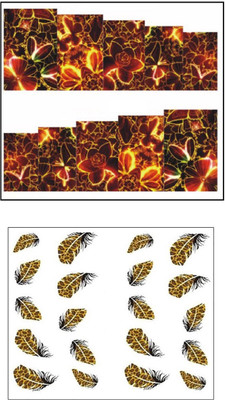 

Jenna Manicure Water Transfer Nail Art Decals Stickers- Sapphire Series NR-1026(White)