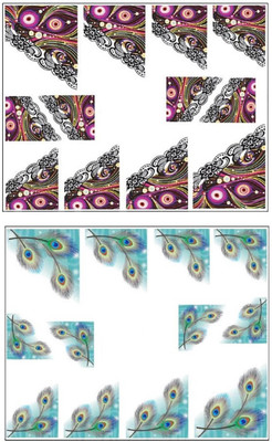 

Jenna Manicure Water Transfer Nail Art Decals Stickers- Sapphire Series NR-1312(White)