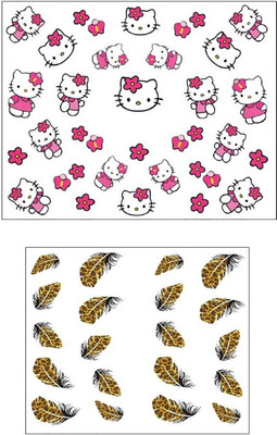 

Jenna Manicure Water Transfer Nail Art Decals Stickers- Sapphire Series NR-1140(White)