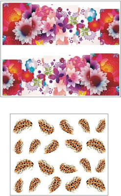 

Jenna Manicure Water Transfer Nail Art Decals Stickers- Sapphire Series NR-1103(White)