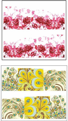 

Jenna Manicure Water Transfer Nail Art Decals Stickers- Sapphire Series NR-1051(White)