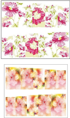 

Jenna Manicure Water Transfer Nail Art Decals Stickers- Sapphire Series NR-1081(White)