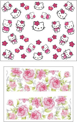 

Jenna Manicure Water Transfer Nail Art Decals Stickers- Sapphire Series NR-1144(White)
