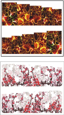 

Jenna Manicure Water Transfer Nail Art Decals Stickers- Sapphire Series NR-1023(White)
