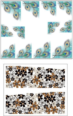 

Jenna Manicure Water Transfer Nail Art Decals Stickers- Sapphire Series NR-1188(White)