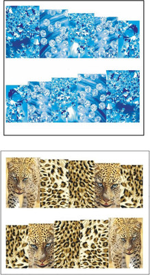 

Jenna Manicure Water Transfer Nail Art Decals Stickers- Sapphire Series NR-1003(White)