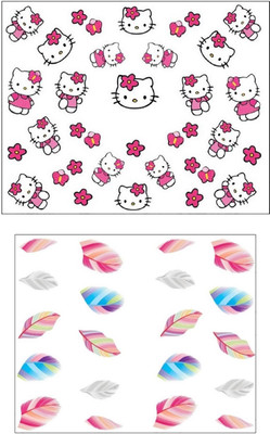 

Jenna Manicure Water Transfer Nail Art Decals Stickers- Sapphire Series NR-1152(White)
