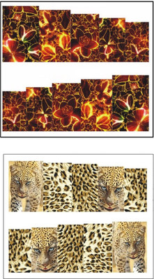 

Jenna Manicure Water Transfer Nail Art Decals Stickers- Sapphire Series NR-1022(White)