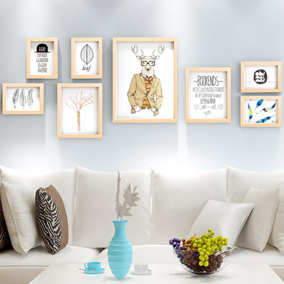WollWoll Wood Photo Frame(Orange, 8 Photos)