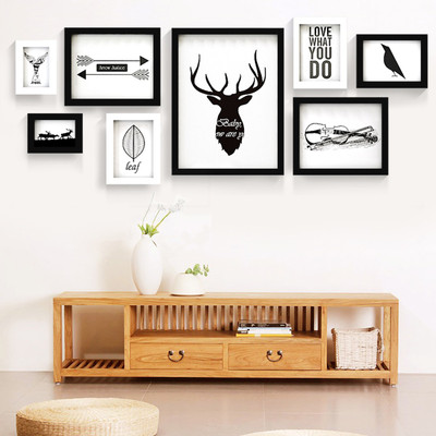 

WollWoll Wood Photo Frame(Multicolor, 8 Photos)