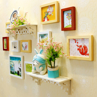 

WollWoll Wood Photo Frame(Multicolor, 10 Photos)