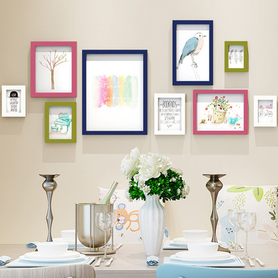 

WollWoll Wood Photo Frame(Multicolor, 9 Photos)