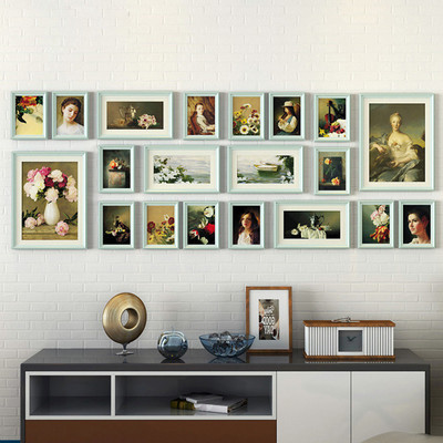 

WollWoll Wood Photo Frame(Light Blue, 20 Photos)