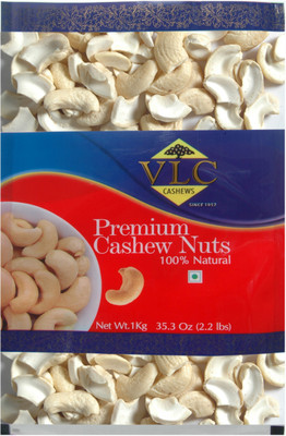 

Vijayalaxmi Cashew Co Large White Pieces (LWP) Cashews(1 kg, Vacuum Pack)