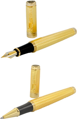 

Talesara Golden Dragon Golden Dragon Royal Collection Luxury 2 Pcs. Gift Set Roller Ball Pen and Fountain Pen(Pack of 2)