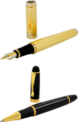 

Talesara Golden Dragon Royal Collection Luxury 2 Pcs. Gift Set Roller Ball Pen and Fountain Pen(Pack of 2)