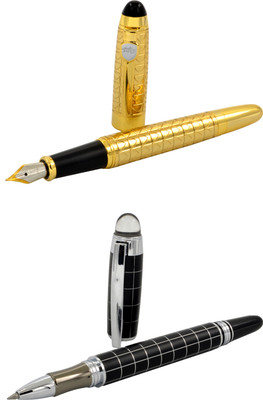 

Talesara Royal Collection Luxury 2 Pcs. Gift Set Roller Ball Pen and Fountain Pen(Pack of 2)