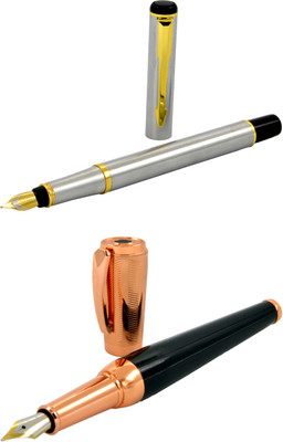 

Talesara Rose Gold Royal Collection Luxury 2 Pcs. Gift Set Fountain Pen(Pack of 2)