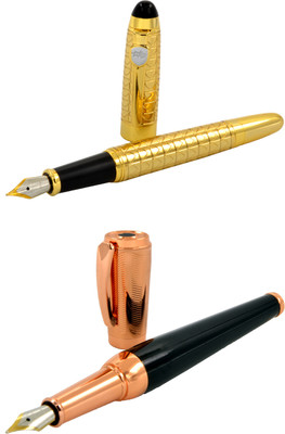 Talesara Rose Gold Royal Collection Luxury 2 Pcs. Gift Set Fountain Pen(Pack of 2)