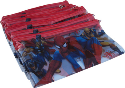 

Asera Spiderman Cartoon Art Plastic Pencil Boxes(Set of 24, Red)