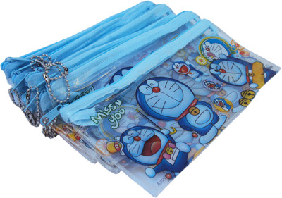 

Asera Doraemon Cartoon Art Plastic Pencil Boxes(Set of 12, Blue)