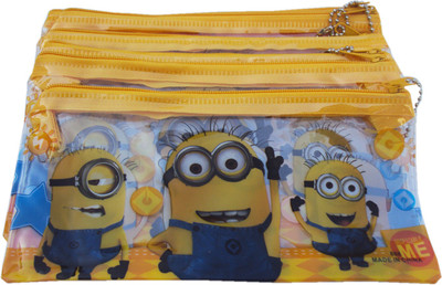 

Asera Minion Cartoon Art Plastic Pencil Boxes(Set of 24, Yellow)