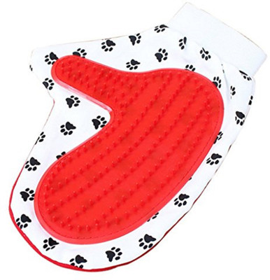 

Foodie Puppies Grooming Gloves for Dog(White, Fits All)