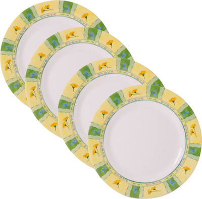 Tupperware Melamine 20 X 20 CM (Pack of 4) Snack Small Plates(Pack of 4)