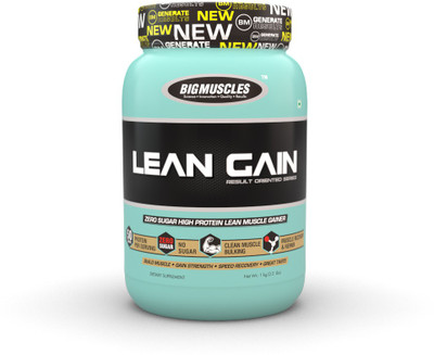 

BIG MUSCLES Lean Gain Whey Protein(1 kg, Milk Chocolate)
