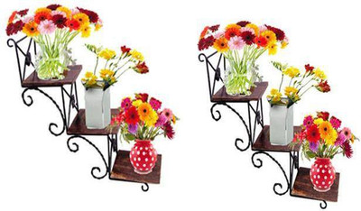 

Ruby Perl Decorative Showpiece - 24 cm(Iron, Wooden, Multicolor)
