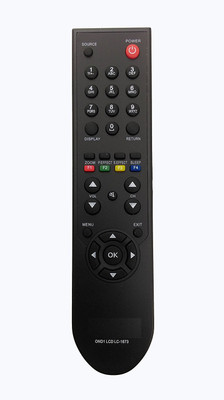 LipiWorld 1673 LCD LED TV Universal Compatible For  LED LCD ONIDA Remote Controller(Black)