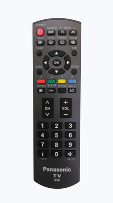 

LipiWorld 936 LCD LED TV Universal Compatible For Panasonic LED LCD Remote Controller(Black)