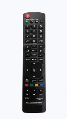 LipiWorld 15208 LCD LED TV Universal Compatible For  LED LCD LG Remote Controller(Black)