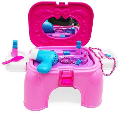 

Taaza Garam kids High Quality Imported 2 In 1 Beauty Play Set & Chair For Your Little Princess Gift toy