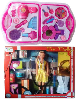 

FEMININE STYLE Dr. Doll First Aid Kit & fashion beauty set (Multi color)