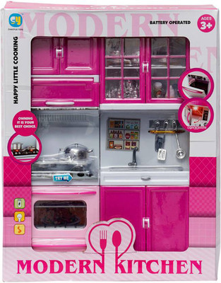 

Be you own label Modern Kitchen Set for girls ( Color may Vary )
