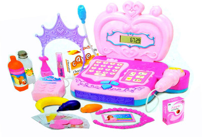 

HALO NATION Fashion Cash Register Play Set with Calculator , Barcode Scanner, slot Credit card Reader