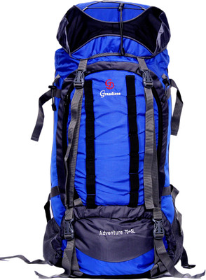 

GRANDIOSE 75L Front Open Model Royal Blue Hiking Backpack / Rucksack (GTB67502RB) Rucksack - 75 L(Blue, Grey)