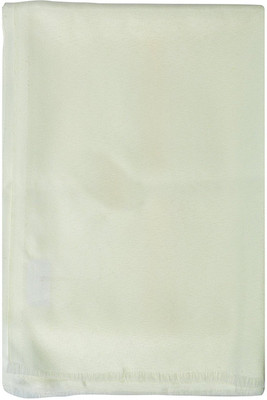 BAISA Pure Wool Solid Men Shawl(White)