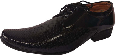 

SRI men shiner laceup Party Wear For Men(Black