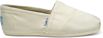 

TOMS NATURAL CANVAS WOMEN'S CLASSICS UK7 Casuals For Women(Beige, Ltbeige