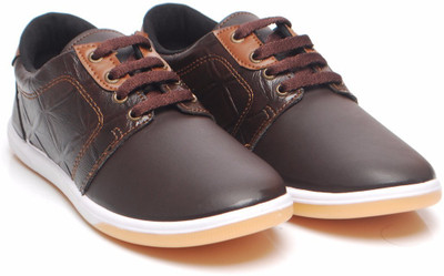 

Unistar Men's Brown Casual Canvas Sneakers ; 6006-Brown Sneakers For Men(Brown