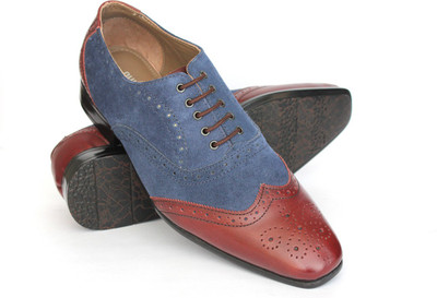 SVEQ Lace Up For Men(Blue, Brown